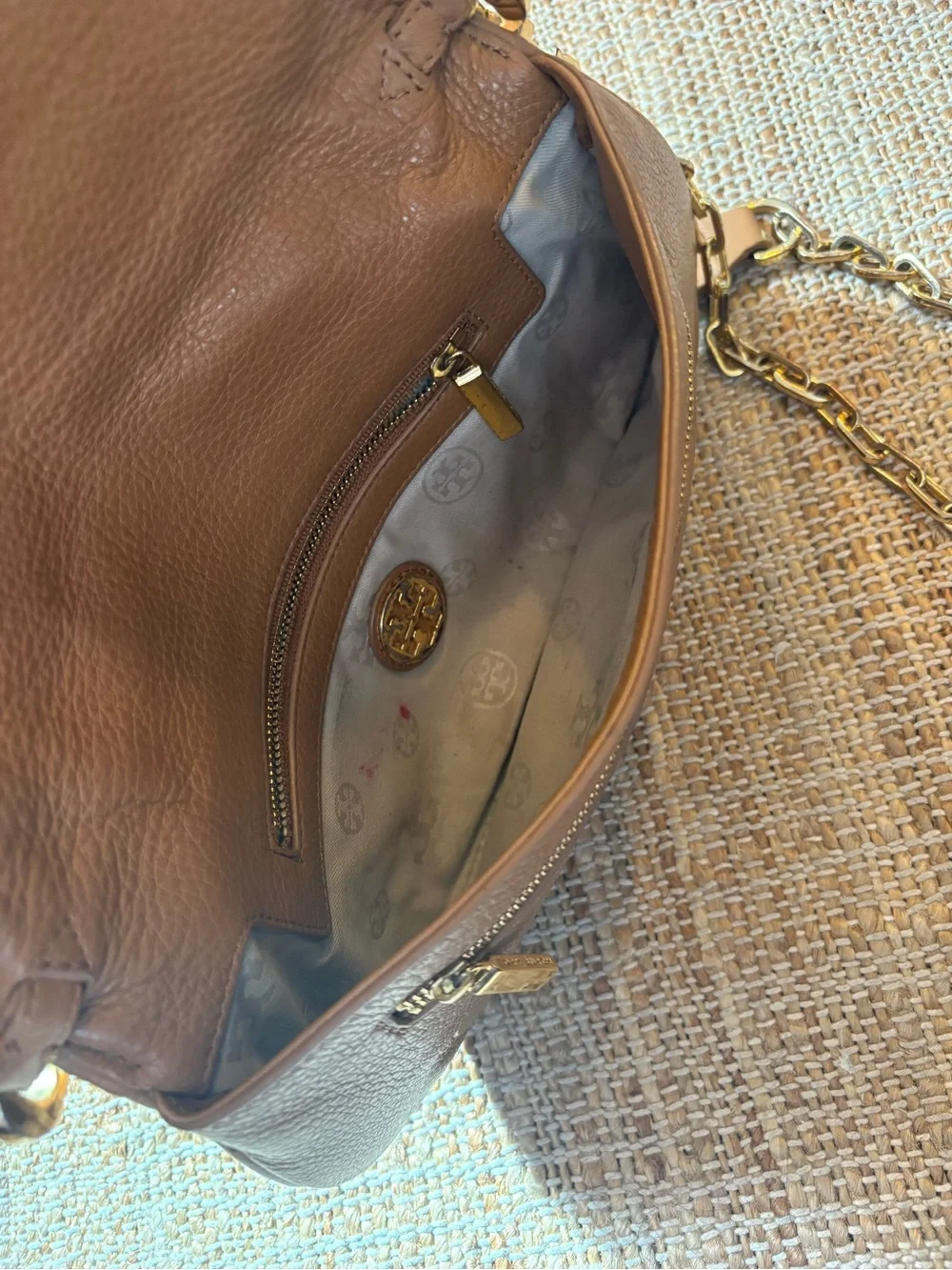 Tory Burch Reva leather chain bag